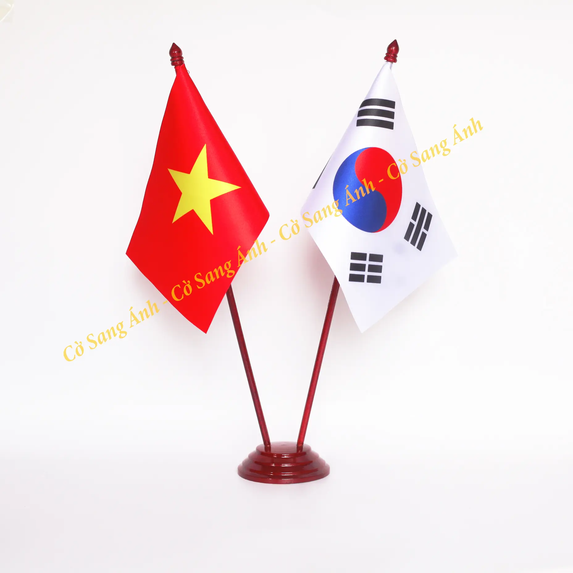 cờ để bàn các nước được chọn nước theo yêu cầu bộ cắm 2 cờ