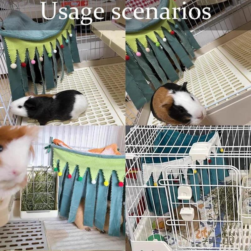 Pet Hamster Hammock, Three Sided Corner House Tent, Squirrel 2