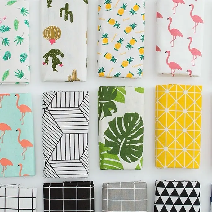 [Siêu Rẻ] Combo 3 Miếng Vải Canvas Ngẫu Nhiên Size 50cmx50cm Làm Đồ Handmade Hay Tấm Phủ 2