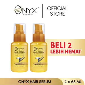 Bundle 2pcs Onyx Hair Serum, Perawatan Rambut Kering, Serum Rambut sebelum catok Rontok Shampoo