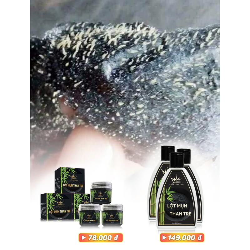 Lột mụn than tre pháp cosmetics Women - Làm sạch lỗ chân lông, Tặng kèm cọ quét mặt nạ, Làm Đẹp Da kem mụn