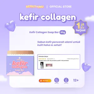 Beautyinu Sabun Kefir Collagen Soap Sabun Pemutih Badan 60 Gram Membersihkan Mencerahkan Tubuh