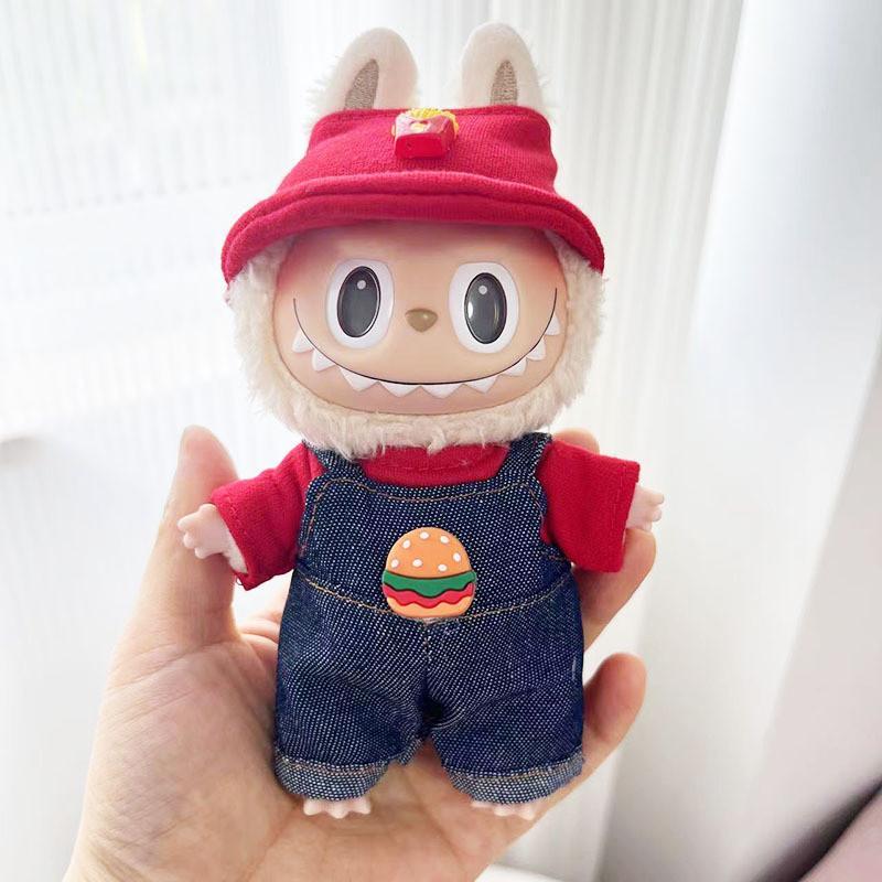Pakaian Anak Patung Labubu Time to chill, 17cm, Warna merah, - TikTok ...