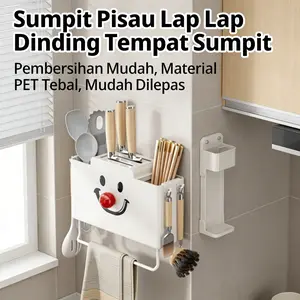 Rak Dapur Gantung Modern Type [Model Name] - Organizer Pisau, Sendok, Garpu & Sumpit Anti Karat, Tempat Peralatan Masak Praktis, Hemat Ruang, Ukuran [Measurements], Mudah Dipasang Tanpa Bor, Kualitas Terbaik