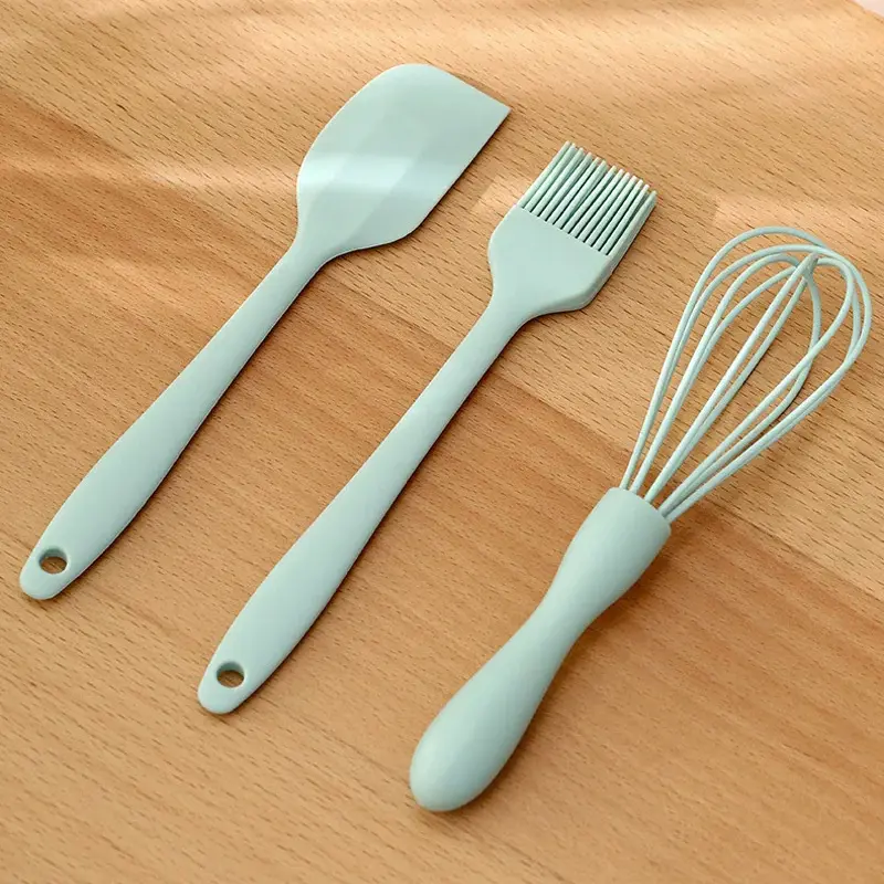 Bộ Làm Bánh, 3 Cái, Silicon Cấp Thực Phẩm Chịu Nhiệt, Dụng Cụ Nạo Kem, Máy Đánh Trứng, Bàn Chải Dầu Mỡ, Dụng Cụ Làm Bánh Nhà Bếp 4