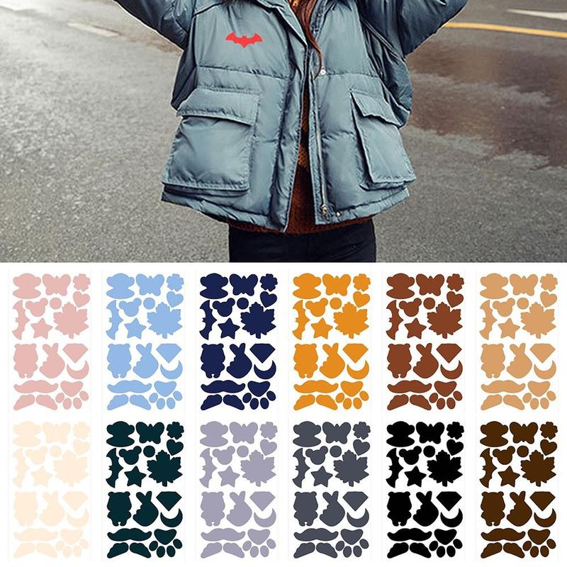 Product Introduction of New Apparel Applique Self Adhesive Patches Colorful Badge Sticker Jacket Repair Clothing Accessories Thermal Transfer Fabric Iron On Patches Clothes 7
