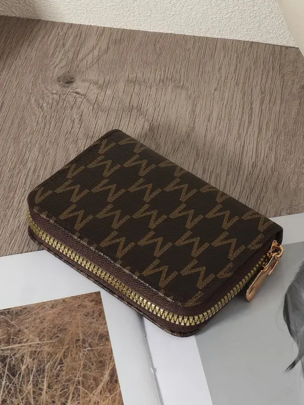 Fashion Letter Pattern Pu Leather Zipper Wallet, Simple Casual Multi-card Card Holder for Women, Casual Trendy Versatile High-quality Wallet for Daily Use 6