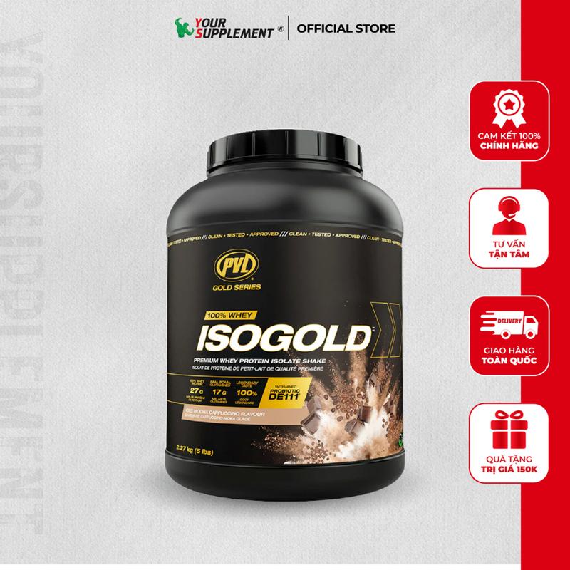 Sữa Whey PVL ISO GOLD bổ sung PROTEIN - HỦ 2LBS VÀ 5LBS [TẶNG SHAKER] I YOURSUPP