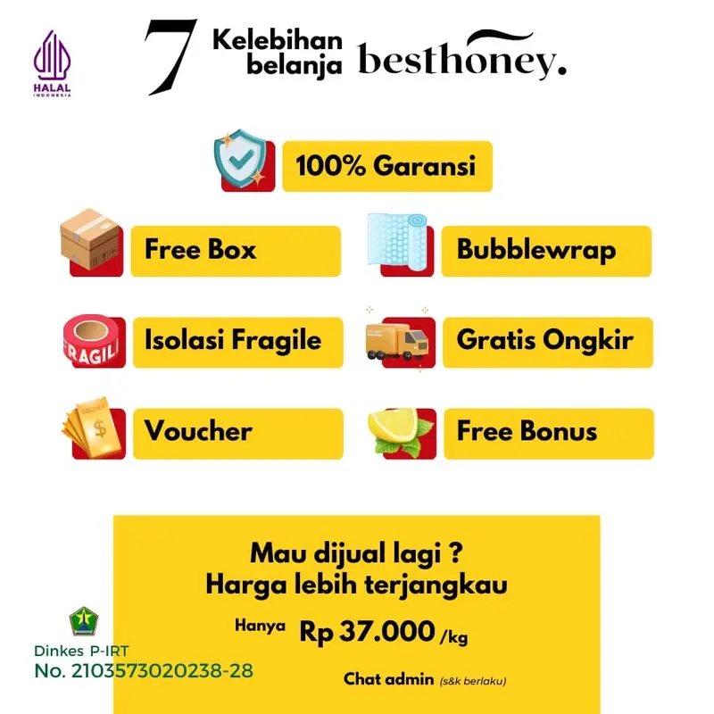Best Honey - Madu Asli Madu Multiflora Original - 1kg 6