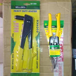 Paket Gunting Baja Ringan Sellery 15-565 + Tang Rivet Sellery HD 88-866