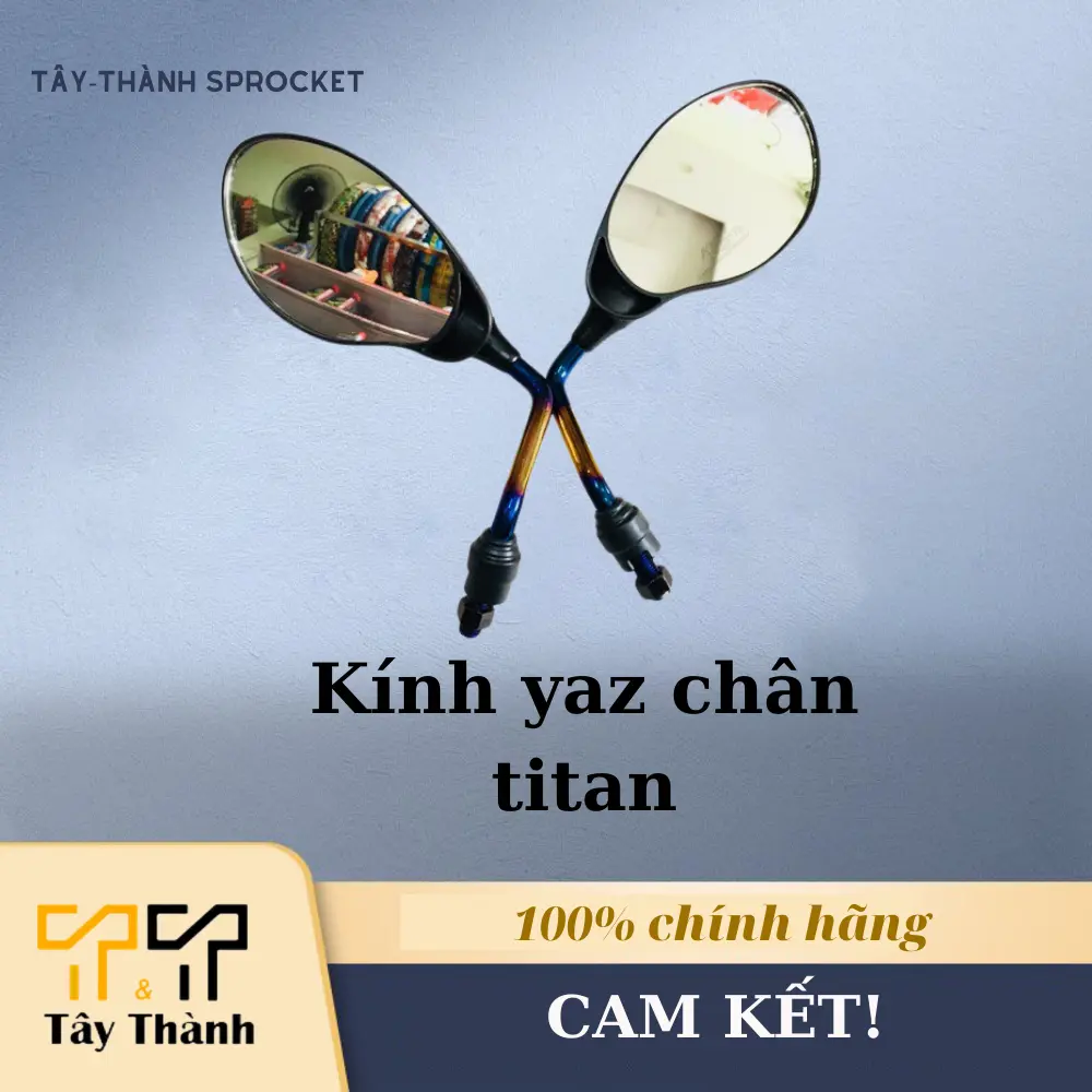 Cặp kính yaz chân titan , chân inox dành cho mọi dòng xe