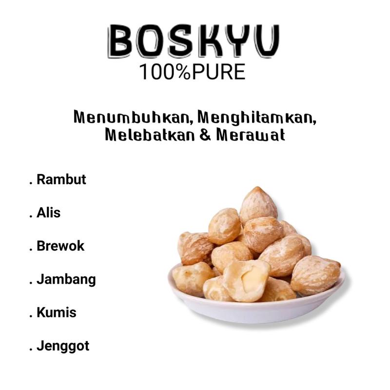 Boskyu Minyak kemiri bakar hair treatment penghalus rambut pelembab rambut 3