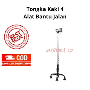 Maruma ID - Tongkat Kaki 4 Alat Bantu Jalan / Tongkat kaki 3 Alat bantu Jalan Manula Orang Tua Lanjut Usia