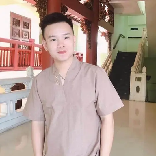 ĐỒ LAM ĐI CHÙA - MẪU NAM THIỀN THÊU Cổ- DÀNH CHO NAM Menswear Áo Cổ Tròn Sơ Mi 1