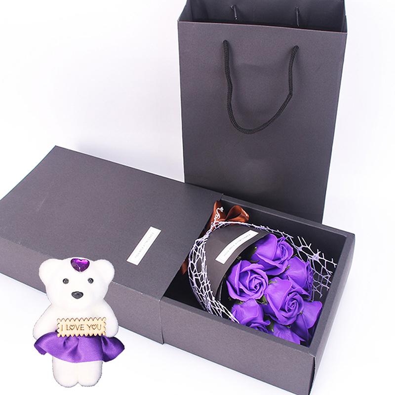 Product Introduction of Kotak hadiah bunga sabun 7 warna, mawar, sejambak kecil untuk perkahwinan, hadiah Hari Valentine 22