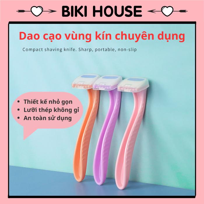 Dao cạo lông vùng kín lông nách chân tay chống xướt thiết kế mới dụng cụ cắt tỉa râu BIKINI chuyên dụng BIKI HOUSE T515 Waxing Cạo Râu