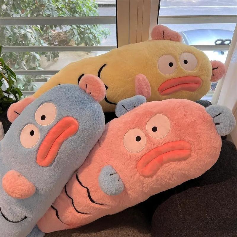 Dopamine Cá Xấu Xí Cá Hề Dài Búp Bê Đệm Sofa Gối Ngủ Quà Tặng Sinh Nhật Kẹp Chân Cô Gái Giường，gối ôm gấu bông cao cấp 2