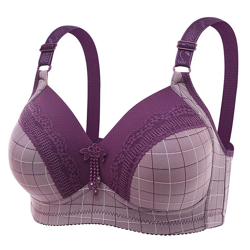 Bra Tanpa Wayar,brad a wai besi， Saiz Besar Baru, Empat Payudara ...