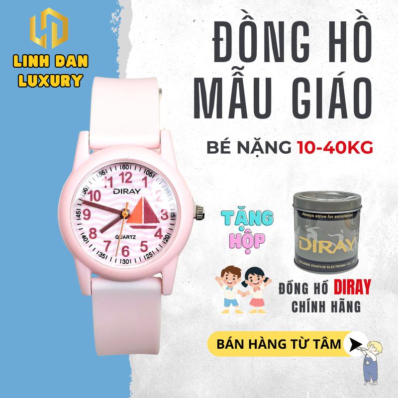 [DIRAY 2133LAQ] Đồng Hồ Kim Trẻ Em Chính Hãng | Chống Nước 30M – Yên Tâm Khi Tắm & Đi Mưa | Cho Bé Trai, Bé Gái Mẫu Giáo | Mặt Ngộ Nghĩnh, Dễ Thương