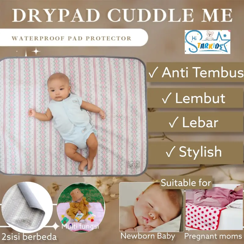 Perlak Bayi Drypad Cuddle Me Alas Ompol Bayi Newborn Alas waterproof bayi Tidur 0