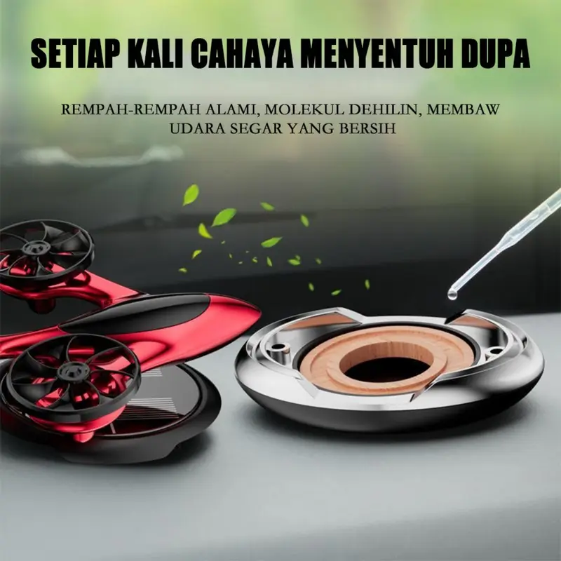 Aromaterapi Parfum Mobil Helikopter Tenaga Surya, Diffuser Wewangian Mobil Mewah, Penyegar Udara Solar untuk Dashboard Mobil, Desain Unik, Menghilangkan Bau dan Menciptakan Suasana Romantis dalam Mobil 6