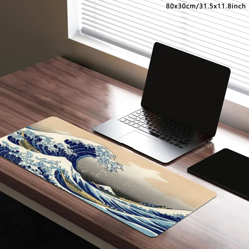 The Great Wave Mouse Pad, Rectangle Gaming Mouse Pad, Waterproof Non-slip Rubber Base Mousepad, Desktop Mouse Mat for Home Office Game Room 4