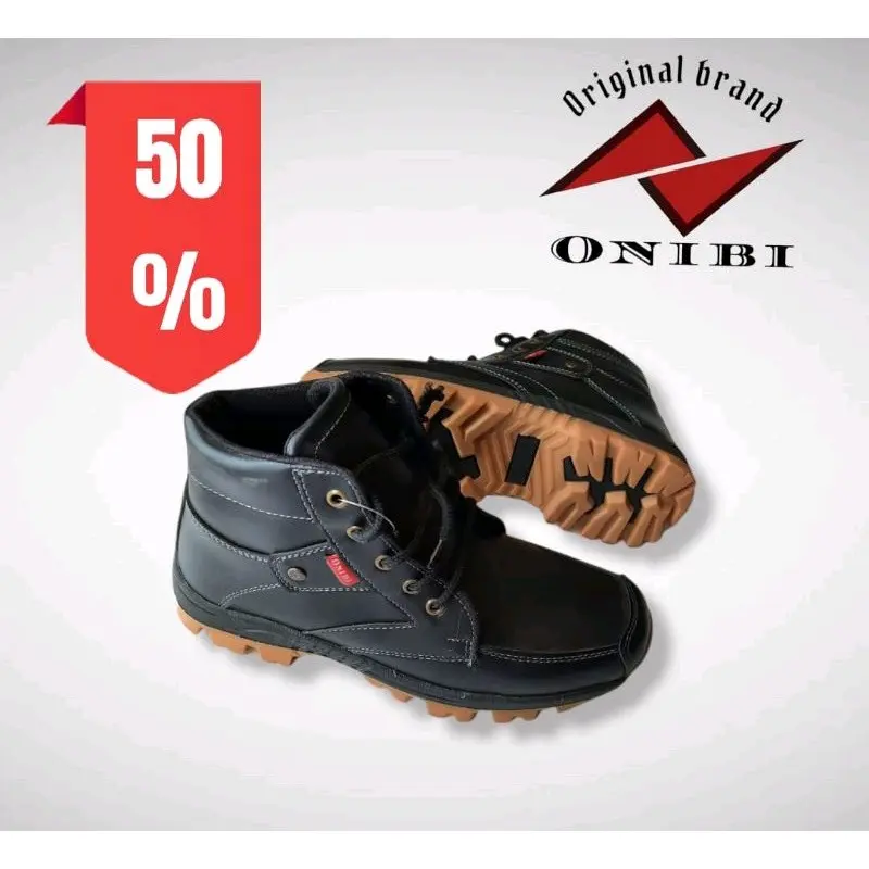 ONIBI Sepatu Savty Kerja Boots Tali Onibi High Shoes