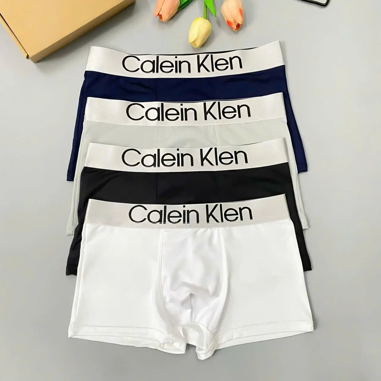 Combo Quần lót  cạp bạc sang trọng chất thun lạnh co giãn 4 chiều sịp đùi  mềm mịn boxer  màu đen, trắng, xám, xanh Menswear quần  lót quần  lót  boxer sịp  quần sịp nam