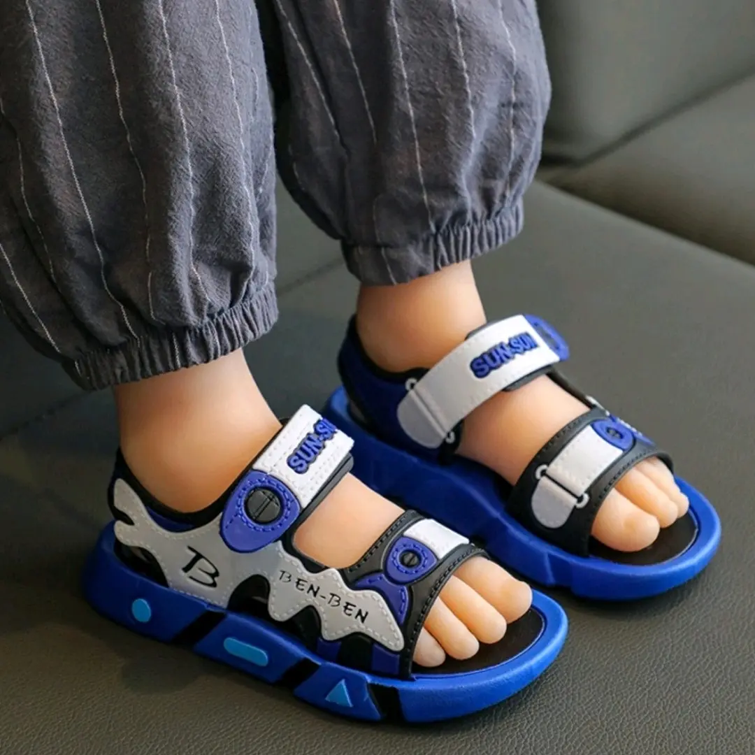 Sandal gunung anak laki-laki karet import terbaru