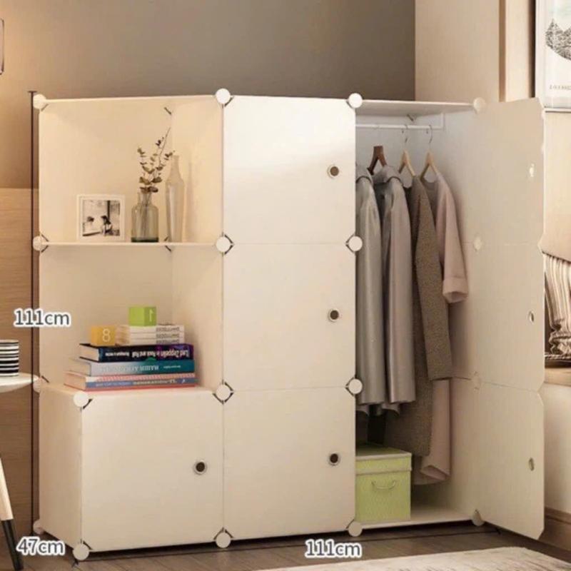 TỦ NHỰA LẮP GHÉP 9 Ô ĐỂ ĐỒ ĐA NĂNG THÔNG MINH