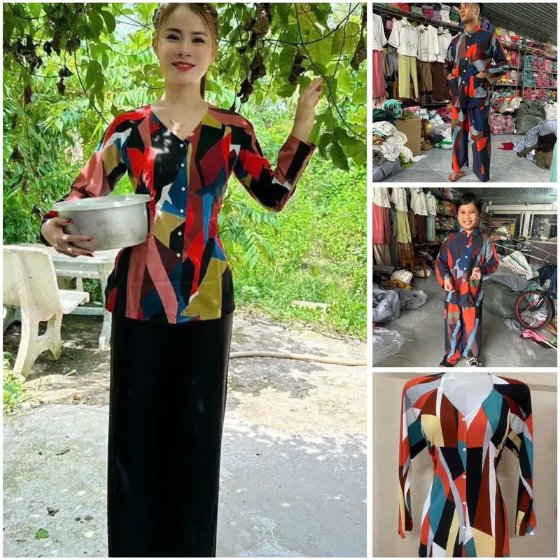 Bộ bà ba hot trend thầy sư thích minh tuệ cho Gia đình, Bộ quần áo cho bé, Bộ quần áo cho Nam và Nữ 0
