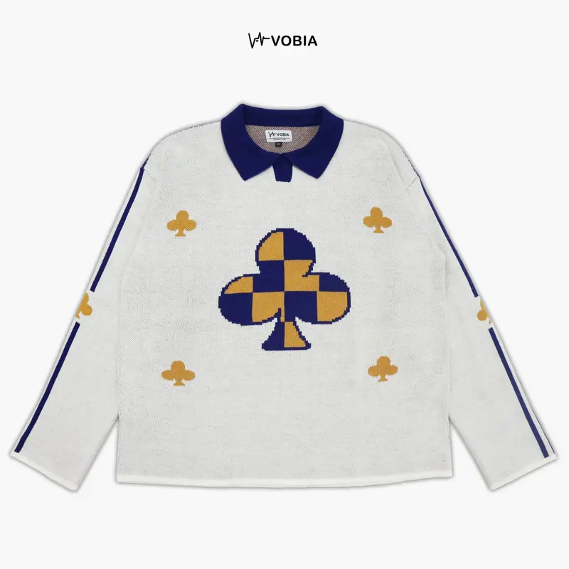 Vobia Jersey Crewneck Knitted Oversized Boxy - Spade 0