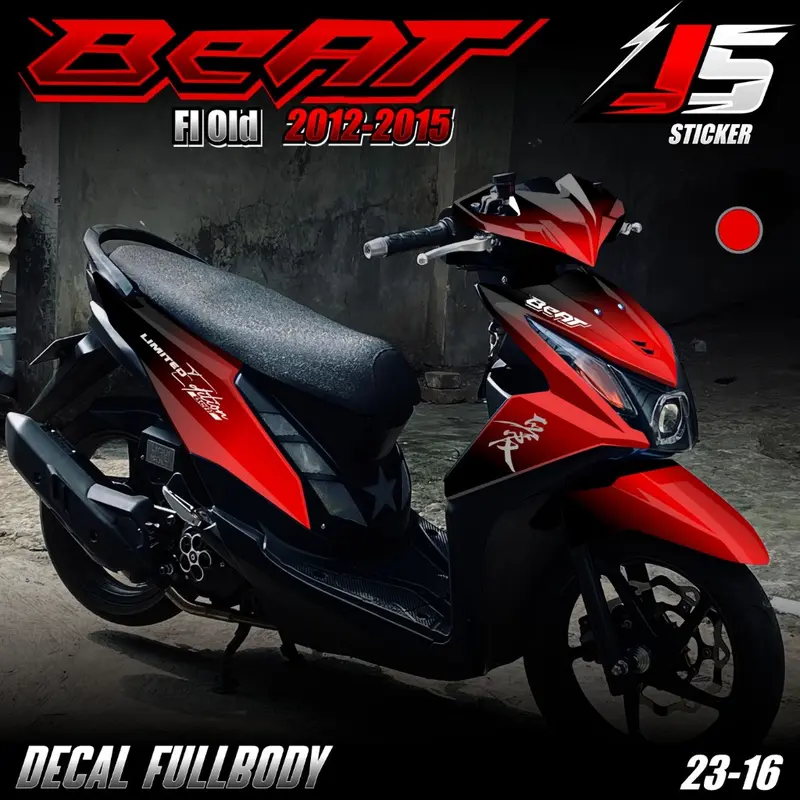(COD) TERBARU Decal Sticker Honda Beat Fi Old Full body - Stiker Skottlet Variasi Beat Fi Lama 2012 2013 2014 2015 Fullbody Desain Mlotif Gradasi Warna Simple Minimalis 23.16 6