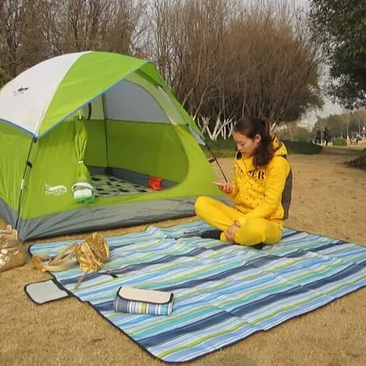 UKURAN JUMBO 200 CM Matras Lipat Tikar Lipat Besar Anti Air Tiker Piknik 150 x 180 cm / Foldable Camping Waterproof Karpet Tamasya Microsatin / Picnic Mat / Tikar Hajatan Pengajian 4
