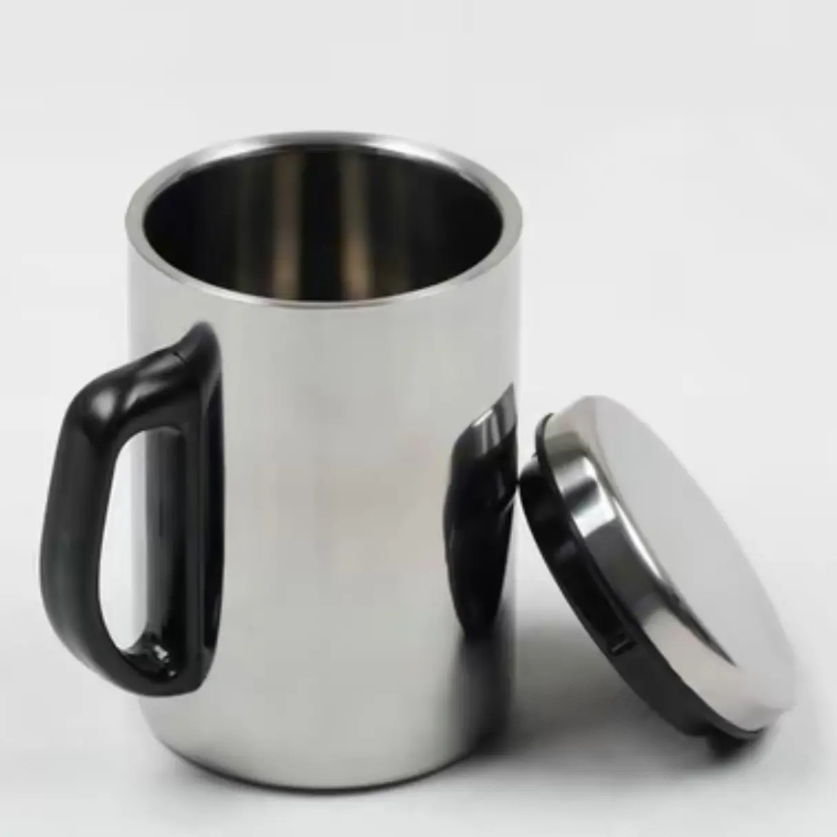 Ca inox 2 lớp cách nhiệt 500ml có nắp uống caffe nóng lạnh điều Oke