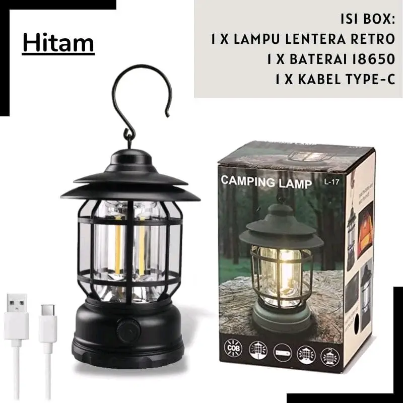 LAMPU LENTERA LED / Camping Lamp 3 COB Lampu Tenda Camping Tent LED Emergency 0