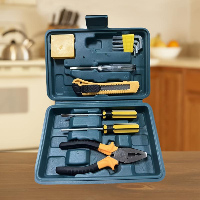 Product Introduction of Set Kotak Alat Perkakasan Pelbagai Fungsi, 7pcs, untuk Rumah dan Pejabat, Bahan Logam Tahan Lama, Kit Alat Manual Hardware Tool 2