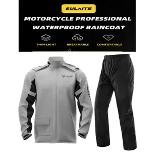SULAITE Waterproof Rainwear Motorcycle Rain Coat With Cover Jas Hujan Pemotor 0901