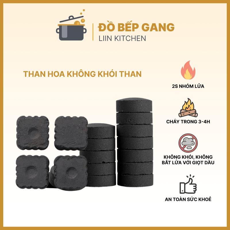 Than hoa không khói than hoa nướng thịt an toàn sức khỏe than không mùi dùng xông thảo mộc trầm