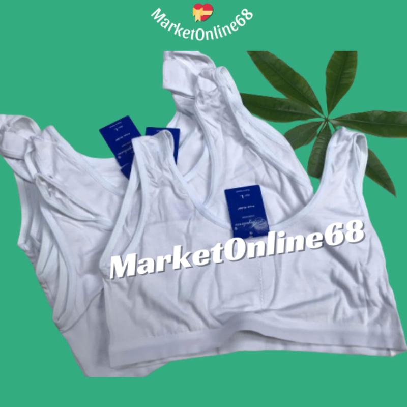 3 Áo Lót Ba Lỗ Croptop Bé Gái 30kg đến 75kg Không mút Chất Cotton Mềm Mịn Mát Co Giãn MarketOnline68 A3L