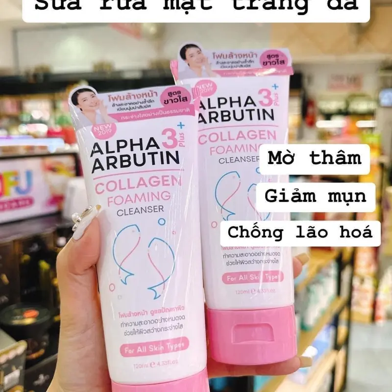 Sữa rửa mặt Alpha Arbutin Thái Lan 2