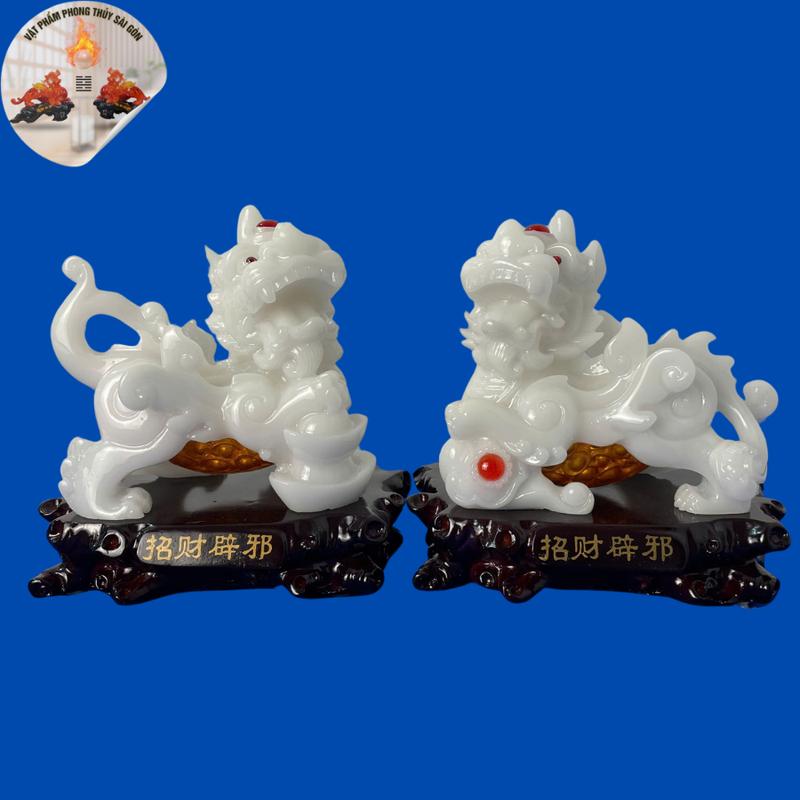 Cặp tỳ hưu 17cm ôm trứng trang trí  bàn thờ và nhà cửa Decor Decor Phòng Phòng Khách 4