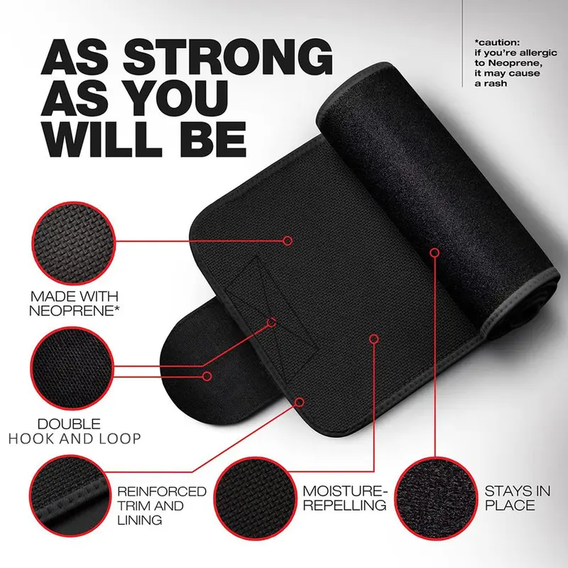 Waist Trimmer Belt, Adjustable Compression Waist Support Belt, Breathable Waist Trainer for Men & Women, Sports Protective Gear for Gym & High-intensity Training,  Fathers Day Gift 3