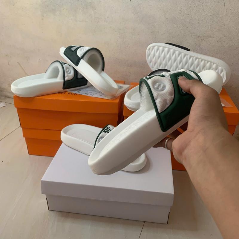 Dép đế bánh mỳ hàng fullbox Trắng Đen cho các anh em 1