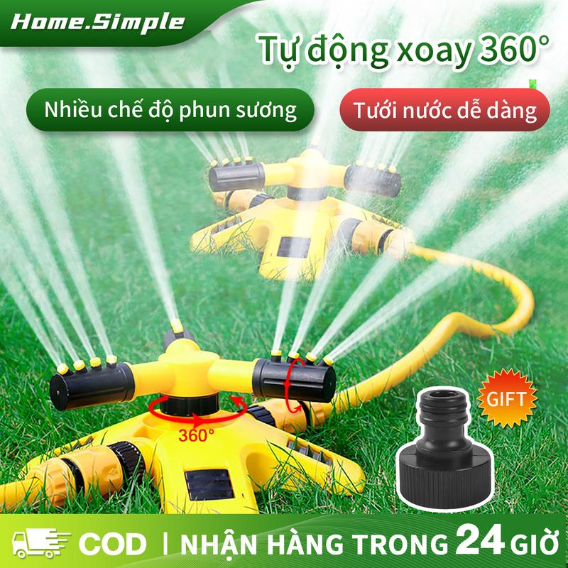 Vòi tưới cây xoay 360 Vòi phun nước tưới cây bằng nhựa tự động xoay 360 độ
