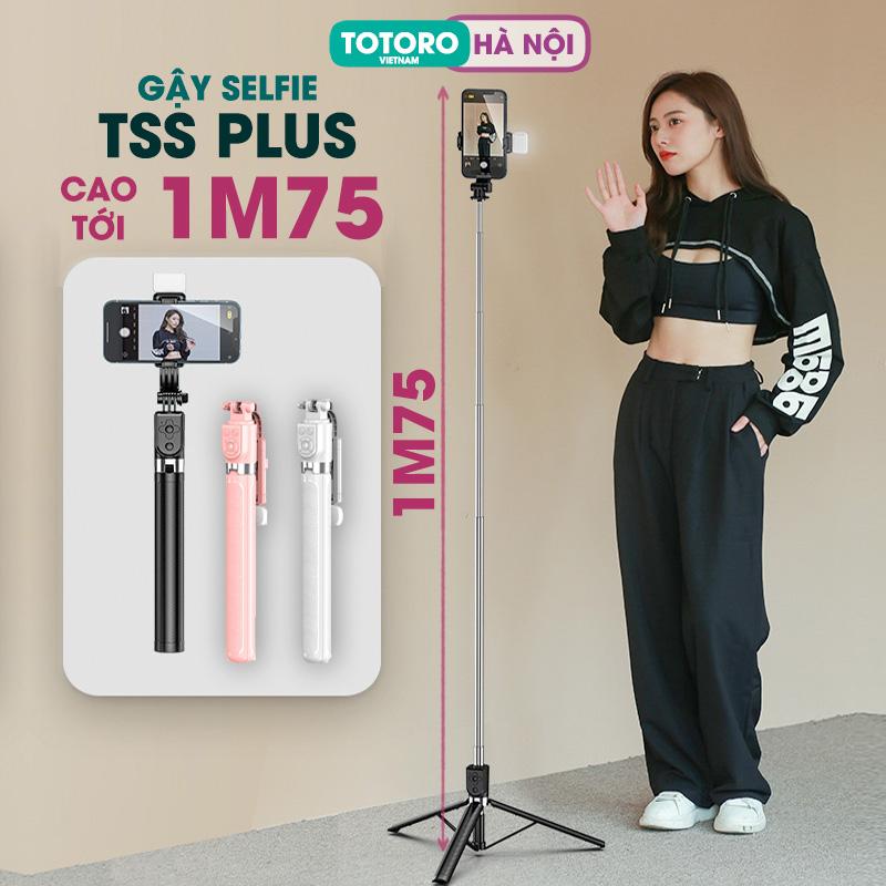 Tripod điện thoại Gậy chụp ảnh 3 chân TSS PLUS 1M75 Cây chụp hình Selfie cầm tay - Quay video phim - Livestream