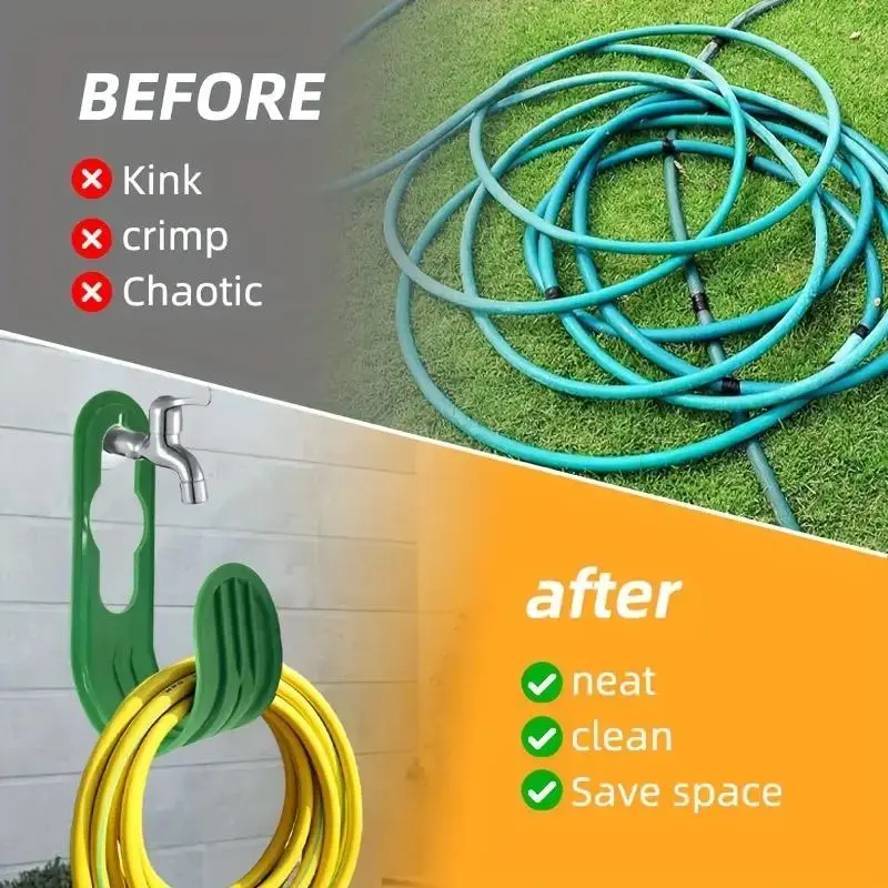 Bathroom Hose Holder, Garden Hose Holder, Hose Storage Rack, Garden Hose Organizer, Home Organizer for Garden, Yard, Lawn 2