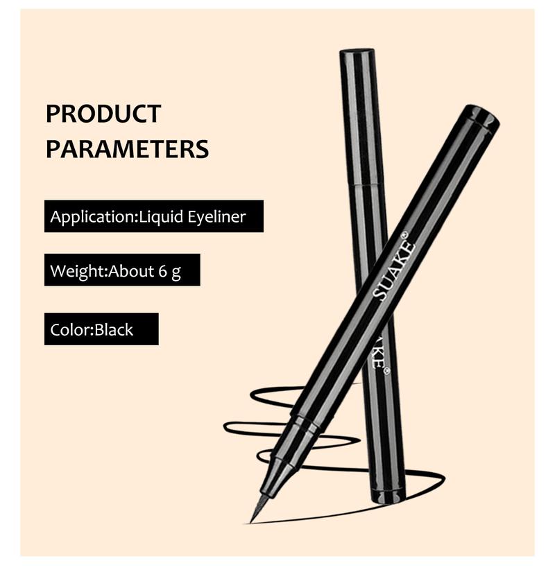Product Introduction of [BUY 1 TAKE 2]SUAKE Smudge-Proof Eyeliner Quick Dry Formula Waterproof Sweatproof Longwear Highly Pigmented All-Day Eye Makeup 25