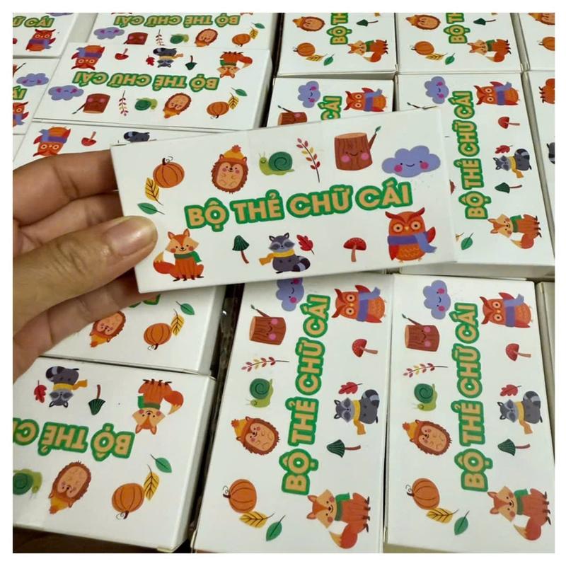 Bộ thẻ bảng chữ cái TIẾNG ANH 26 chữ cái cho bé_Bộ FLASCARD(hình ảnh +từ vựng) 3