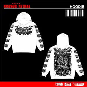 Hoodie Jaket Netral Masyarakat Indonesia Indonesia Metalheads Sablon Distro Dtf Simpel Desain Terbaru Model Jumper Fleece 240gsm Hitam Putih Biru Pria Wanita Ars88store FE4